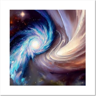 Colliding Galaxies . Posters and Art